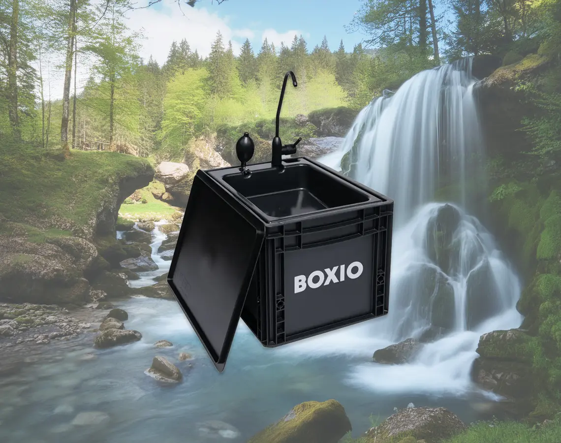 BOXIO-WASH : l'évier portable idéal pour vos aventures en plein air